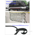 Cargo Stretch Net Black Round Elastic Cord 4MM, cargo net with 16 durable nylon hooks,Automotive safety net